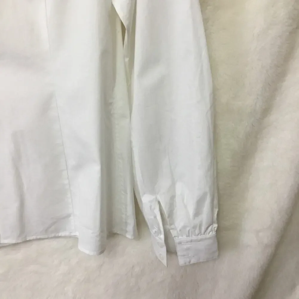 Kate Spade White Button-Up Long Sleeve Shirt